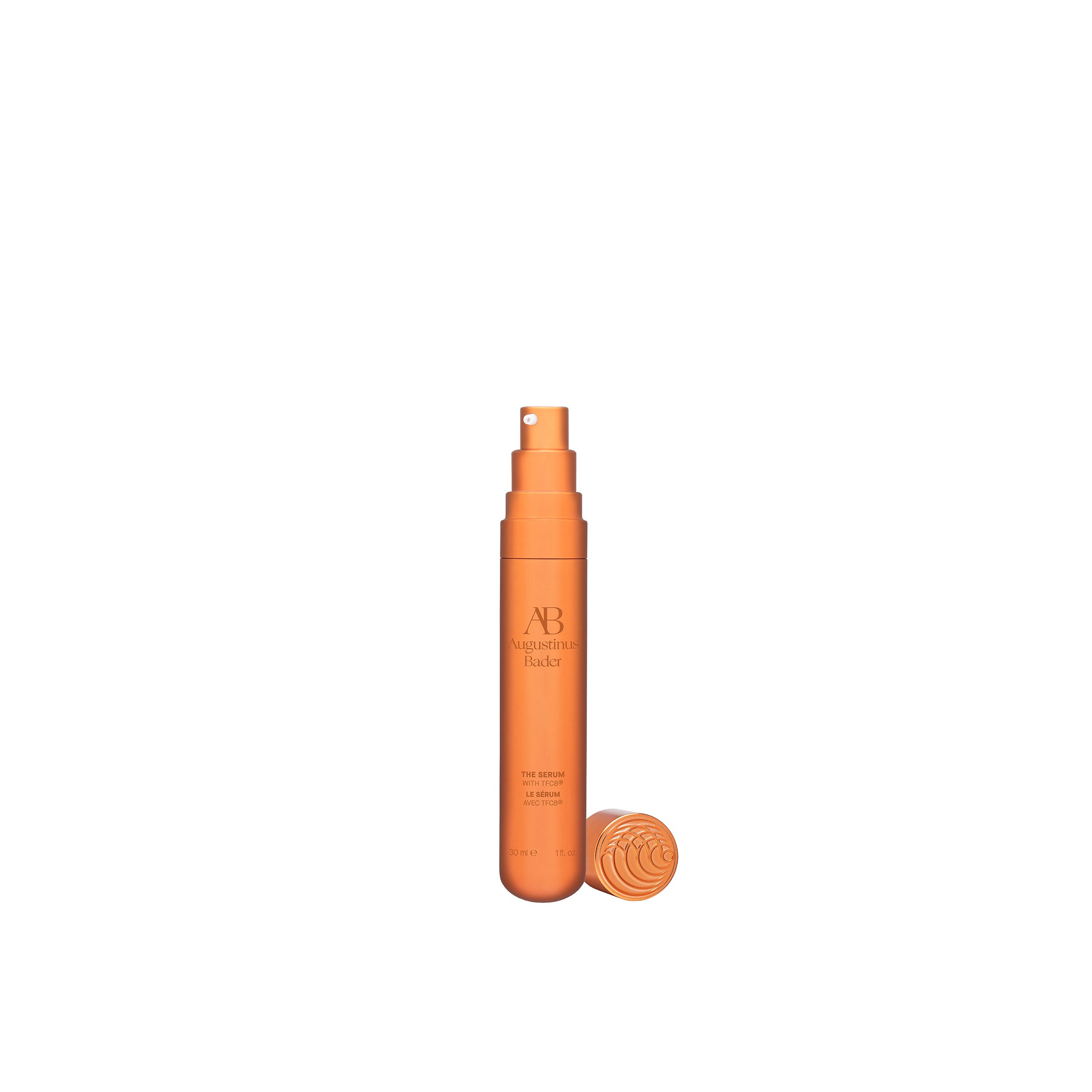 The nomad,an airless pump dispenser for Augustinus Bader The Serum.