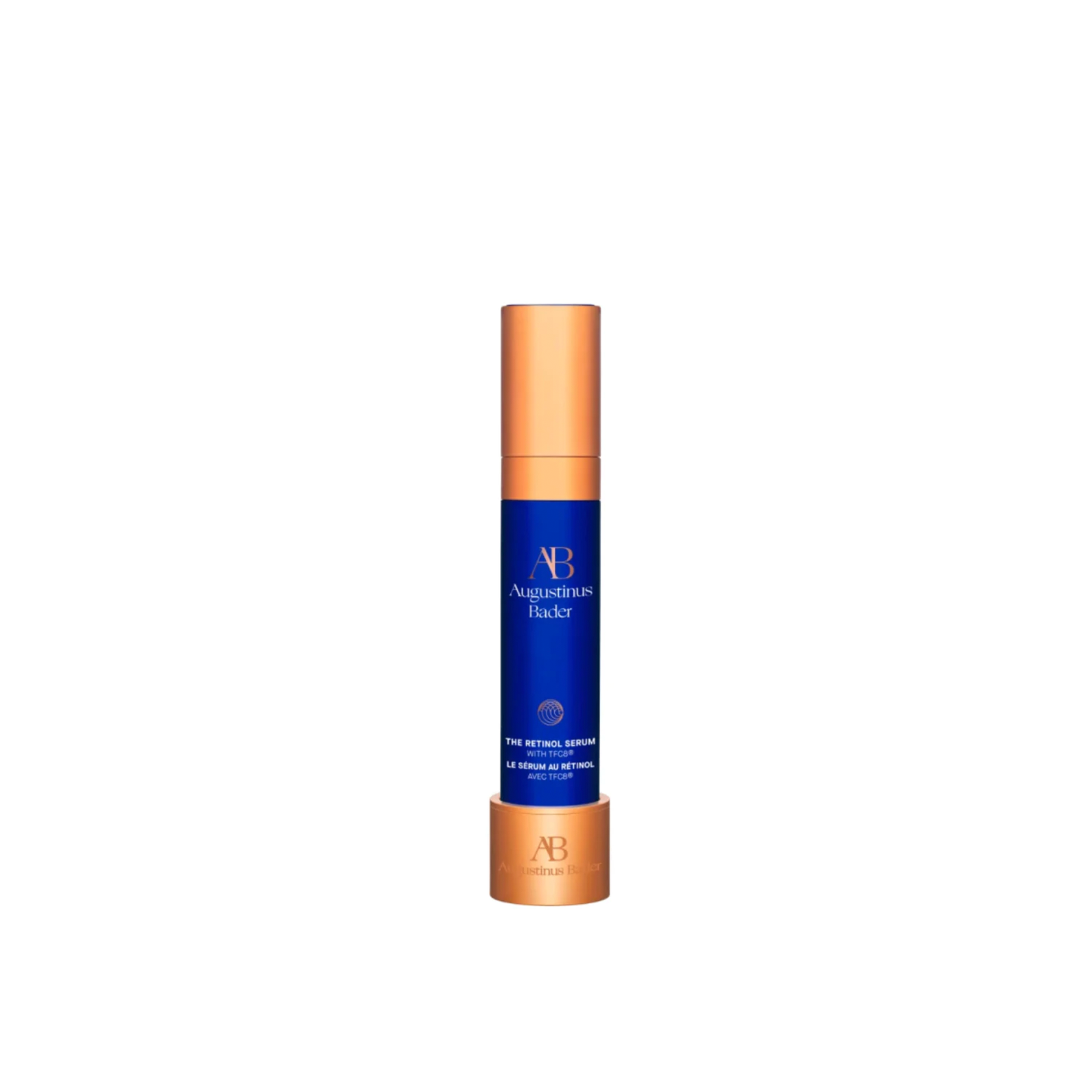 Augustinus Bader The Retinol Serum shown in the holder stand.