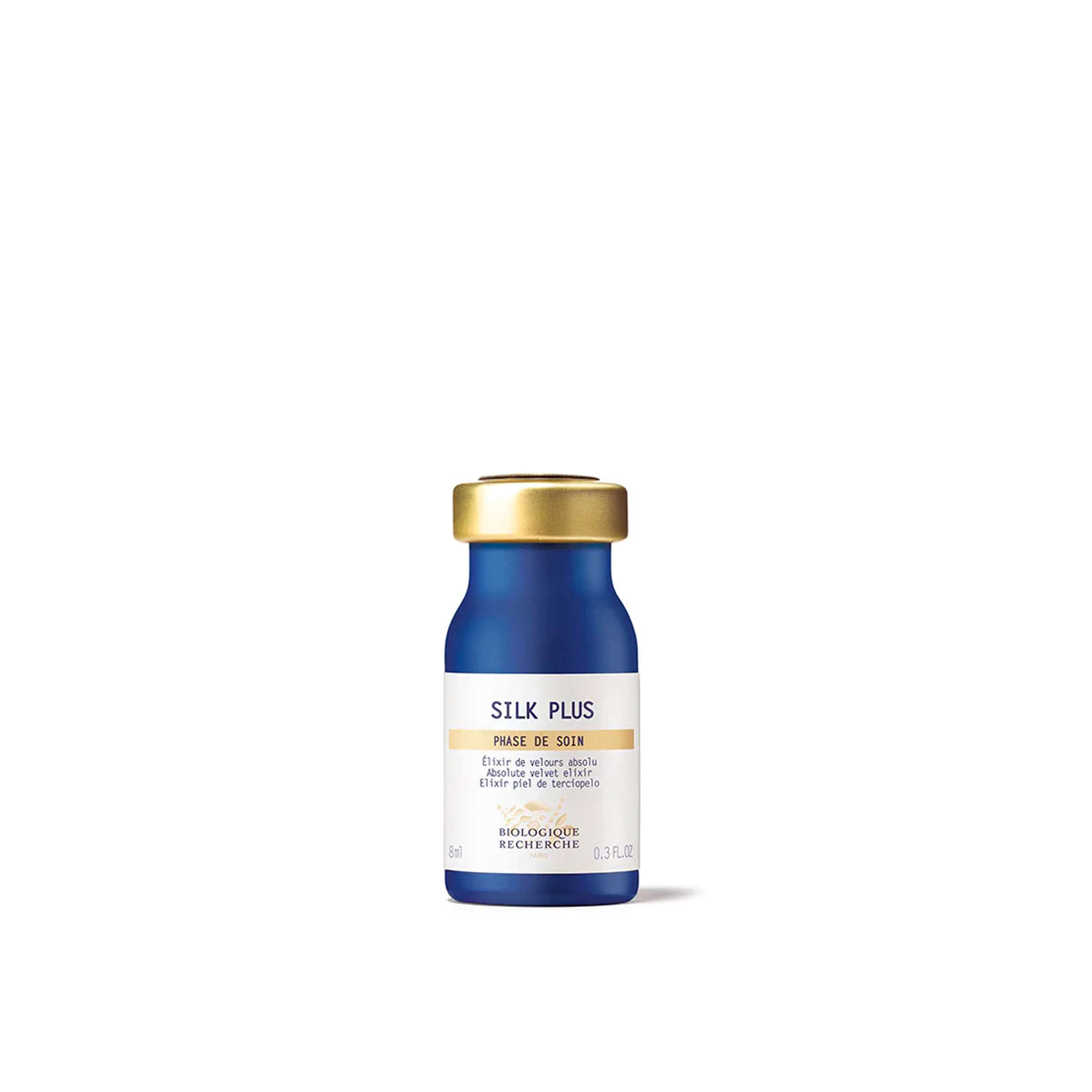 Small blue vial of Biologique Recherche Silk Plus Serum