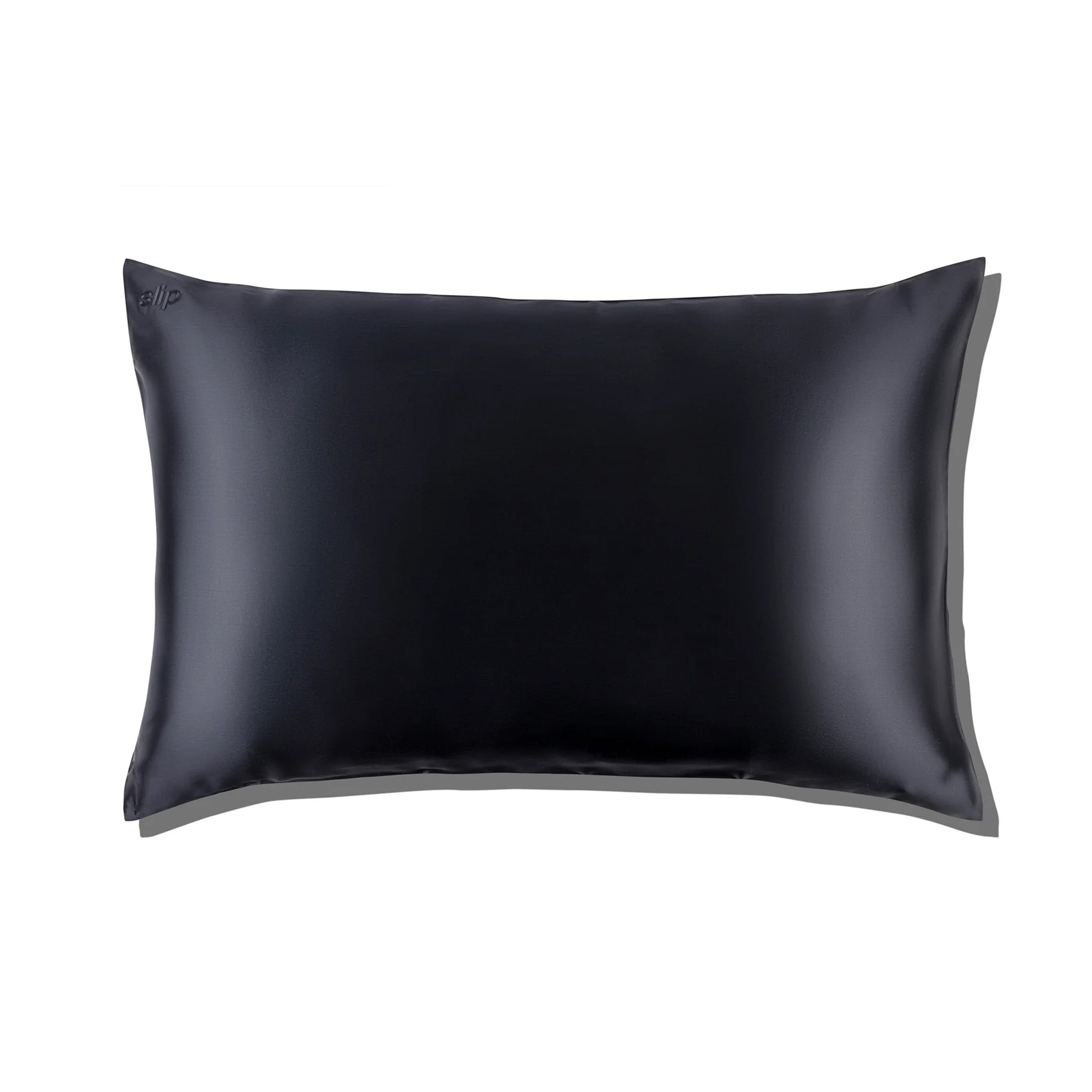 A Slip Silk Pillowcase in Black Queen Size
