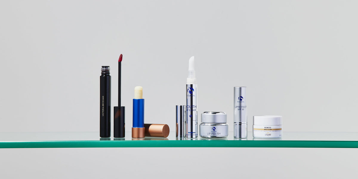 Lip Salves arranged in the Skincare Edit photography archive