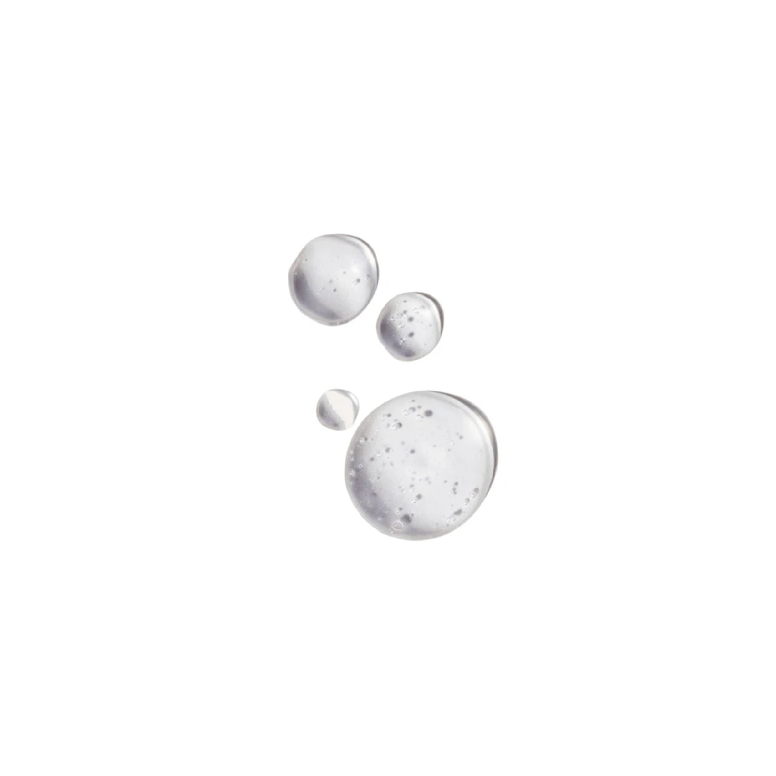 Product swatch showing a clear serum