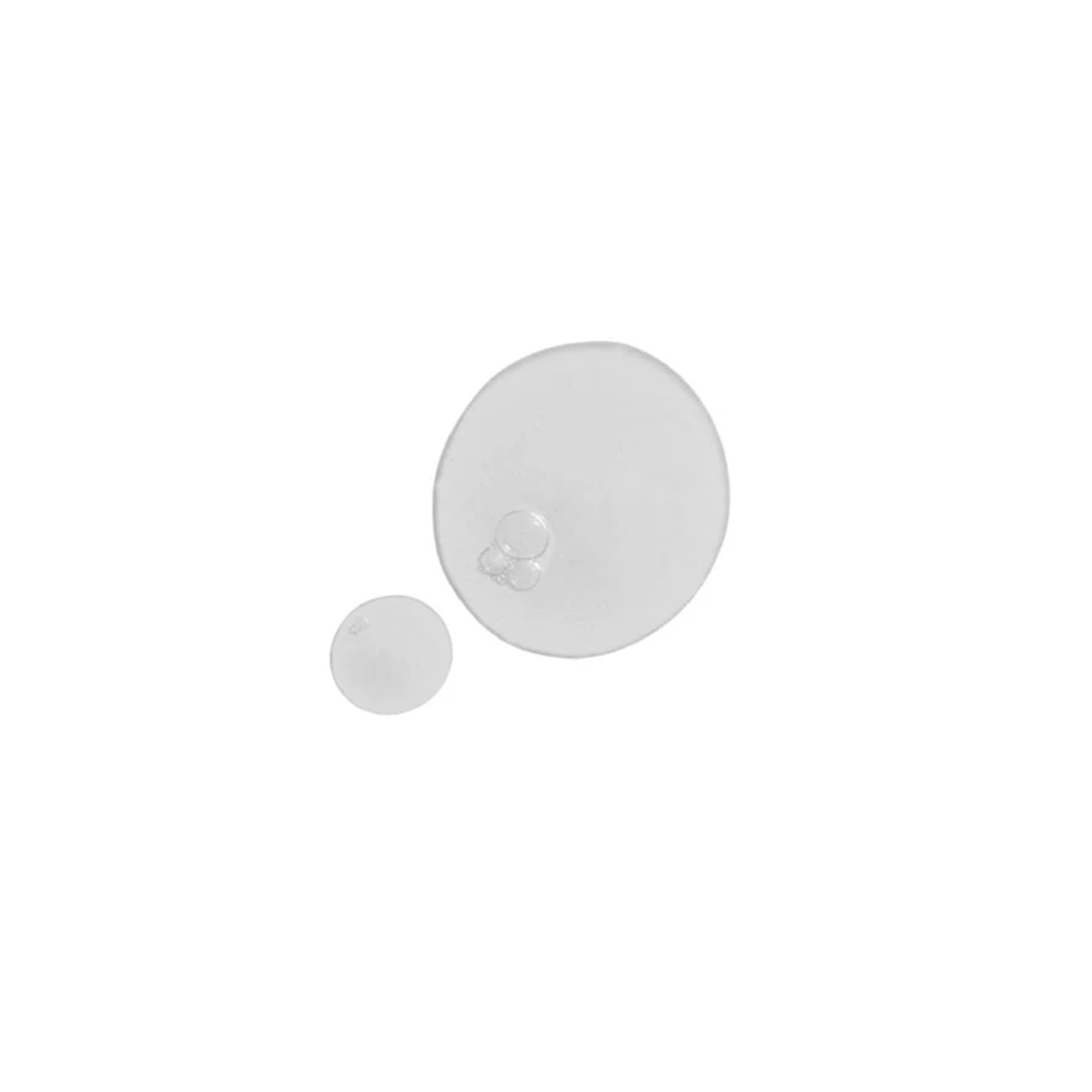 Product swatch of a clear liquid, facial toner