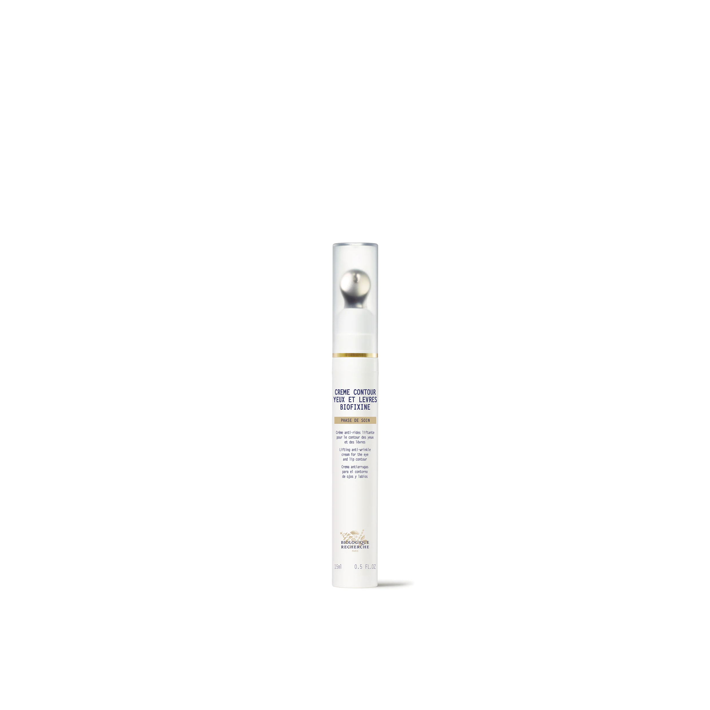 A product image of Biologique Recherche Crème Contour Yeux et Lévres Biofixine eye cream.
