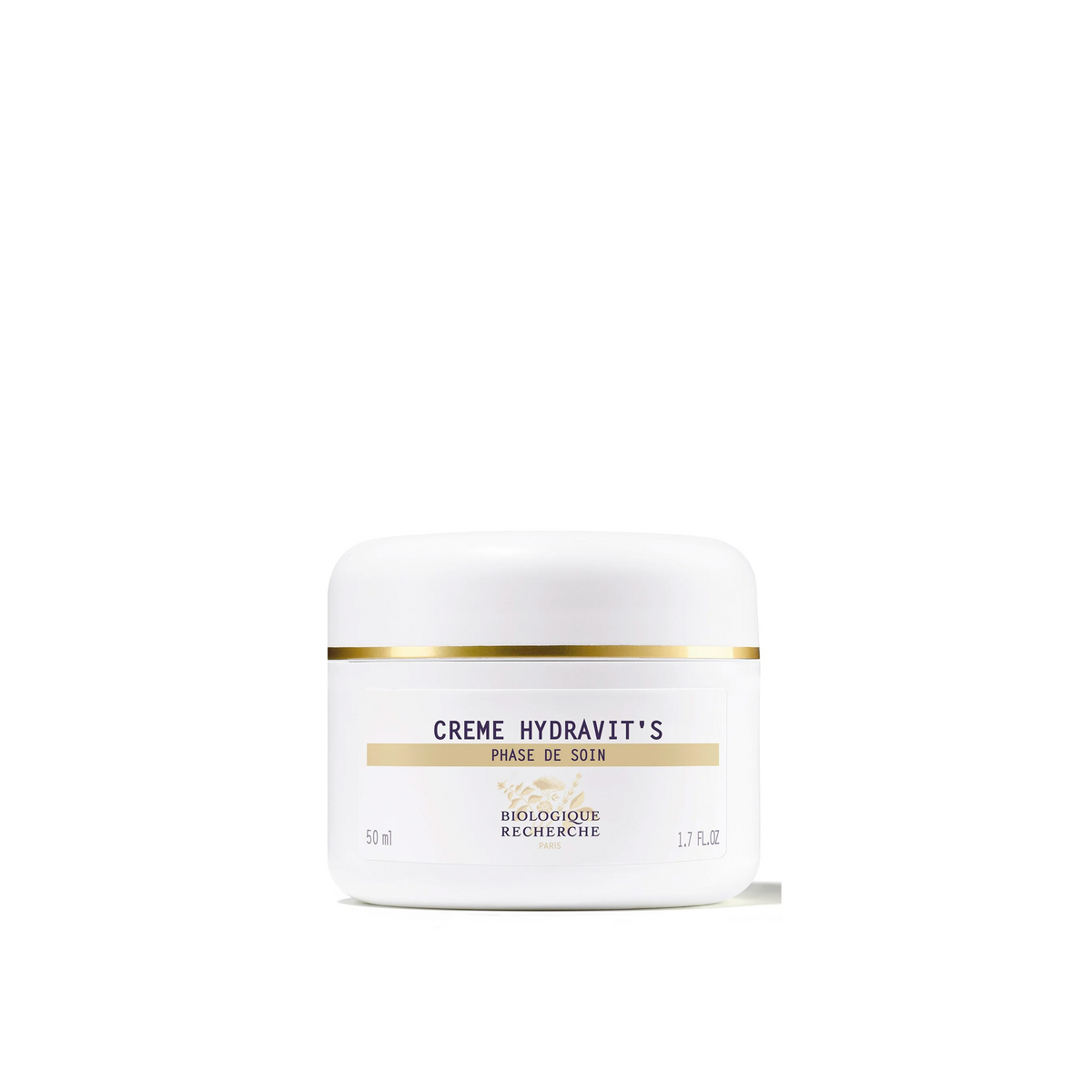 A jar of Biologique Recherche Crème Hydravit's designed for dull and devitalized skin.