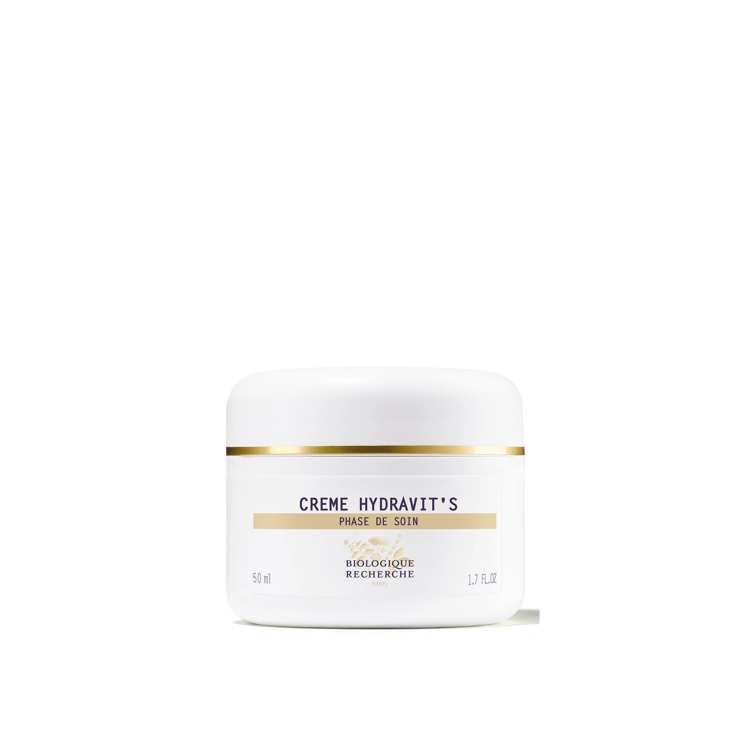 A jar of Biologique Recherche Crème Hydravit's designed for dull and devitalized skin.