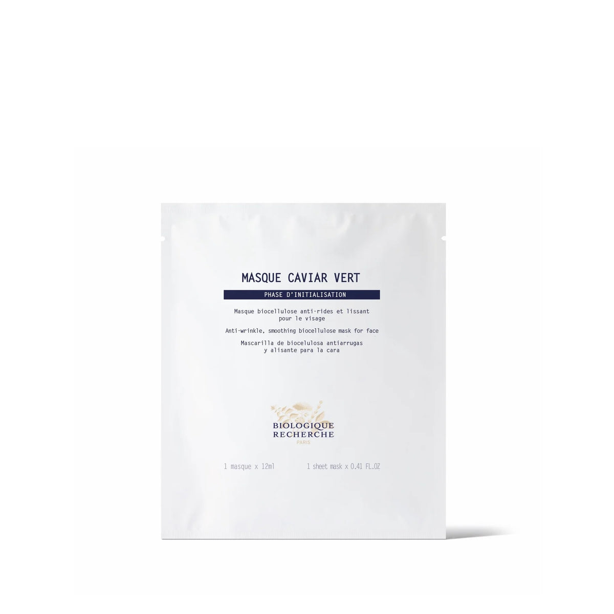 Biologique Recherche Masque Caviar Vert mask packaging on a white background