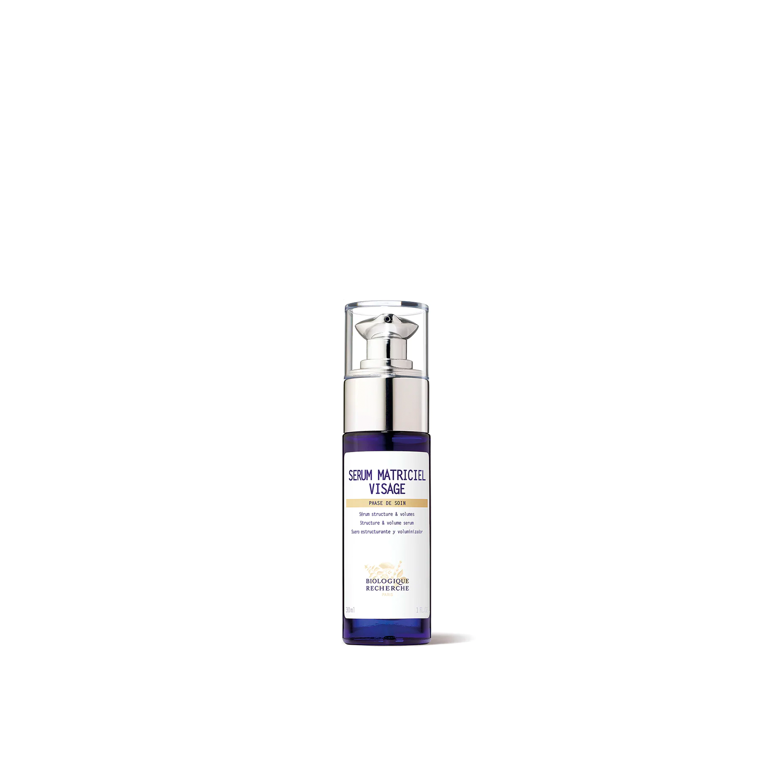 A bottle of Biologique Recherche Serum Matriciel Visage against a white background.