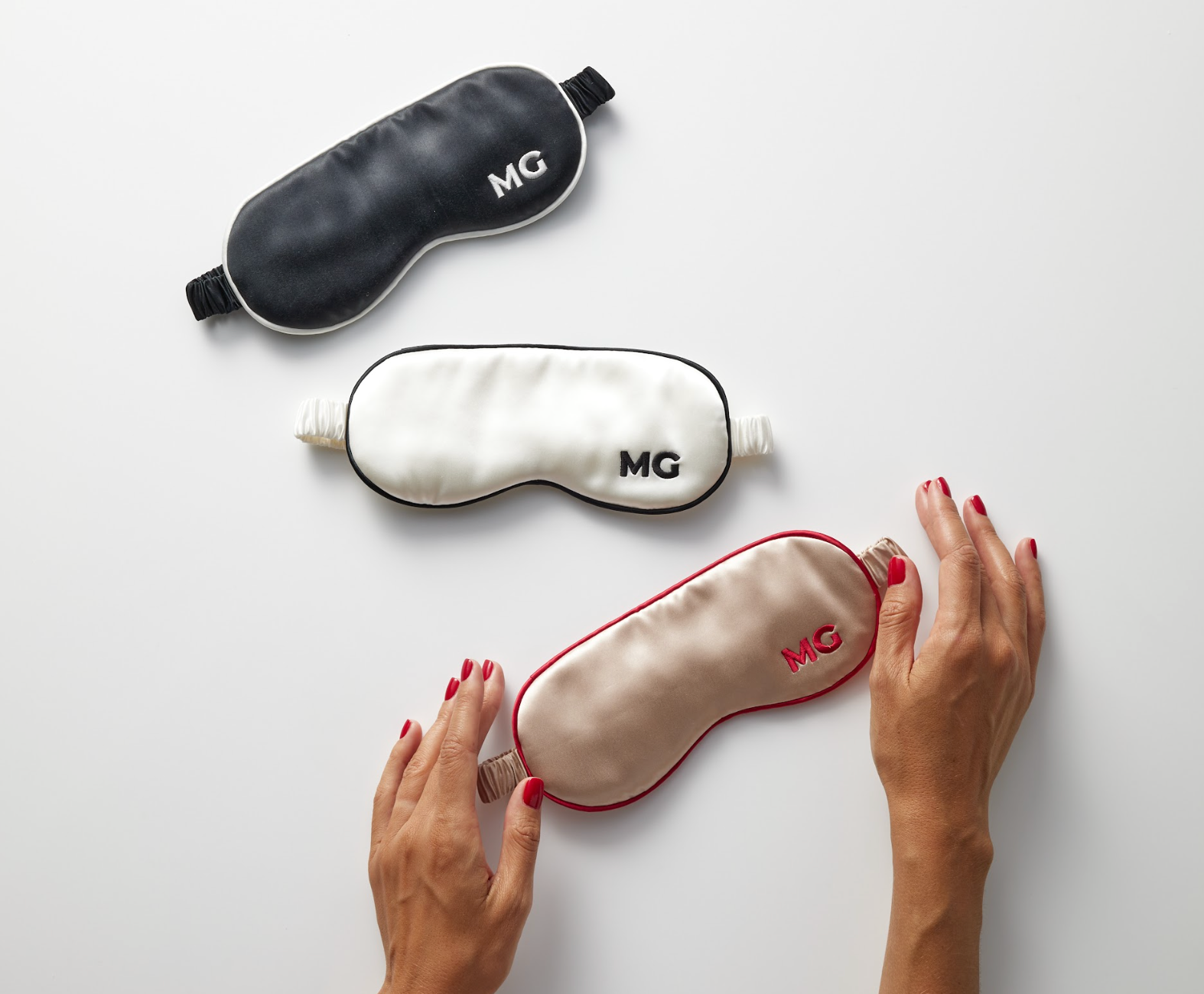 A photo of 3 sleep masks