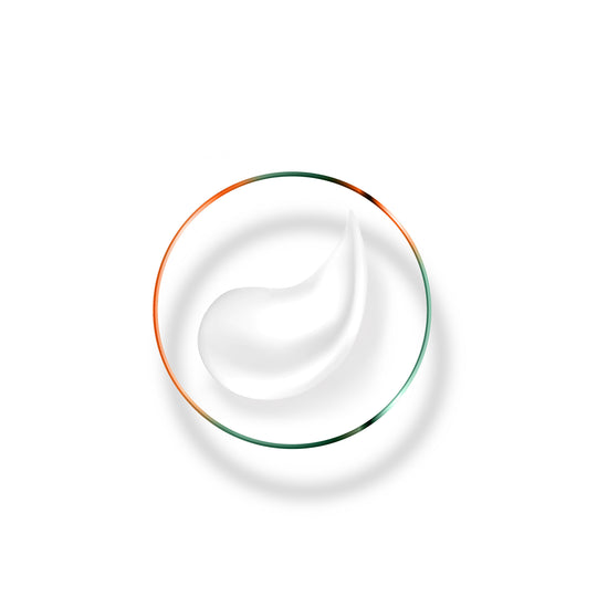 White cream swirl on a white background