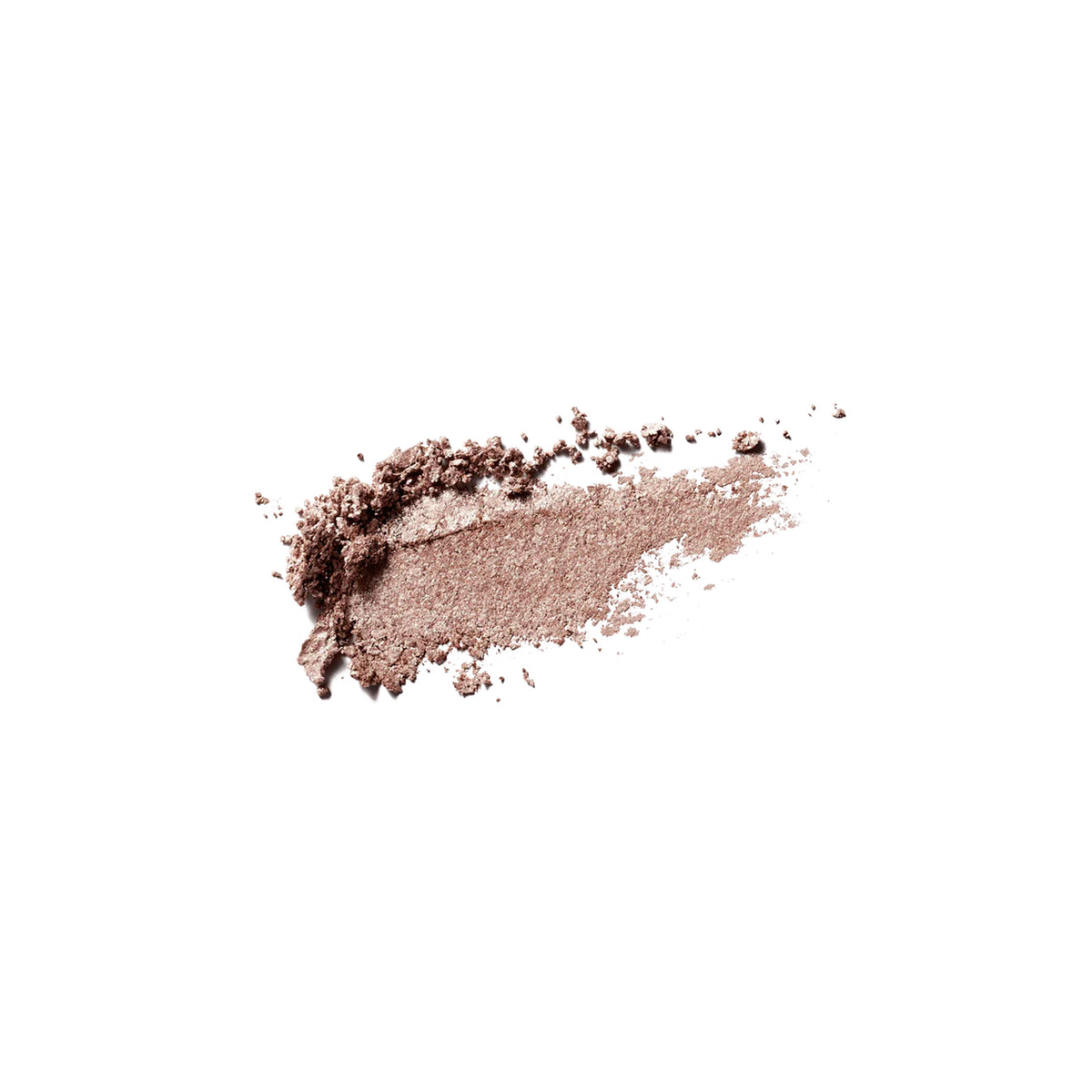Shimmery eyeshadow Swatch on plain background