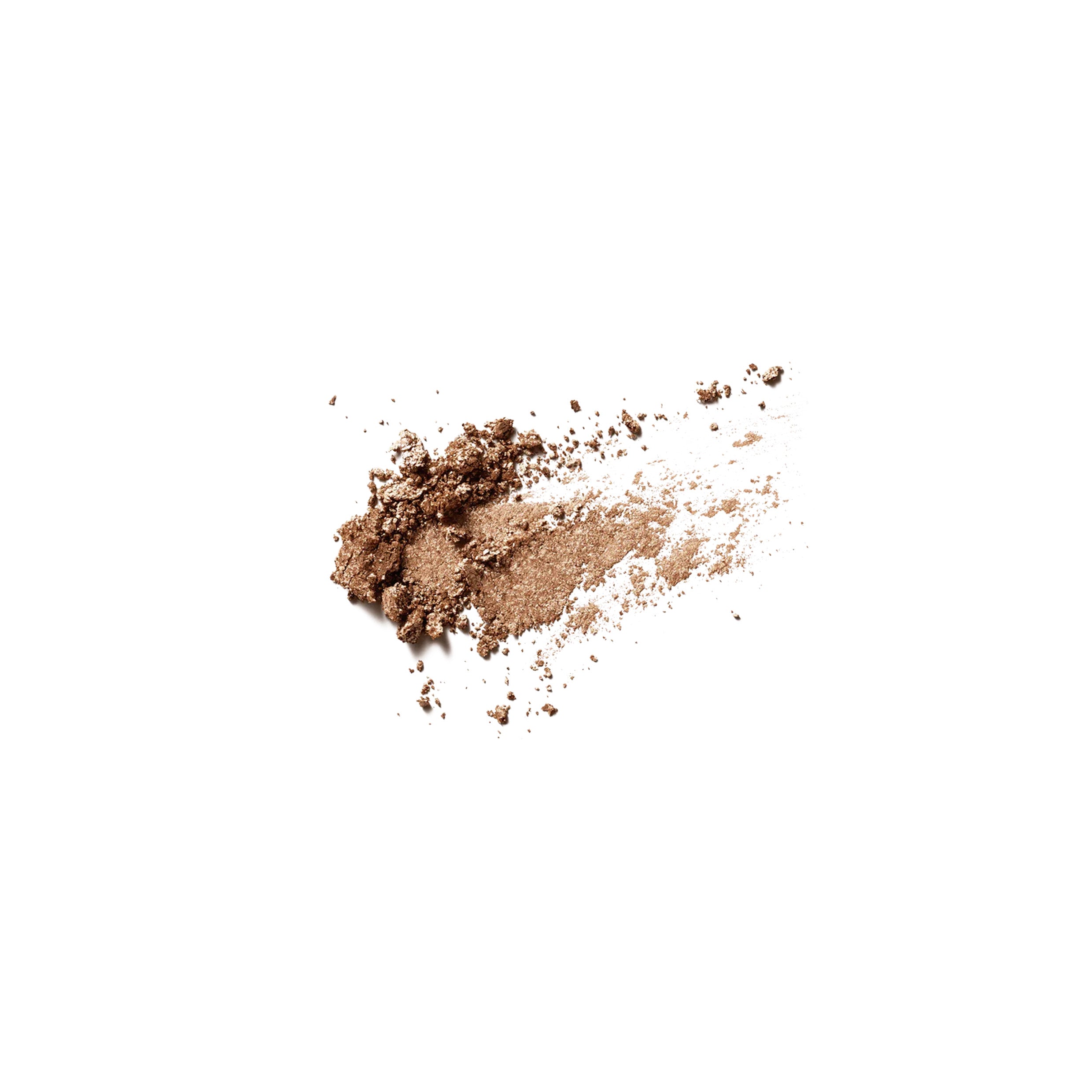 Shimmery eyeshadow Swatch on plain background