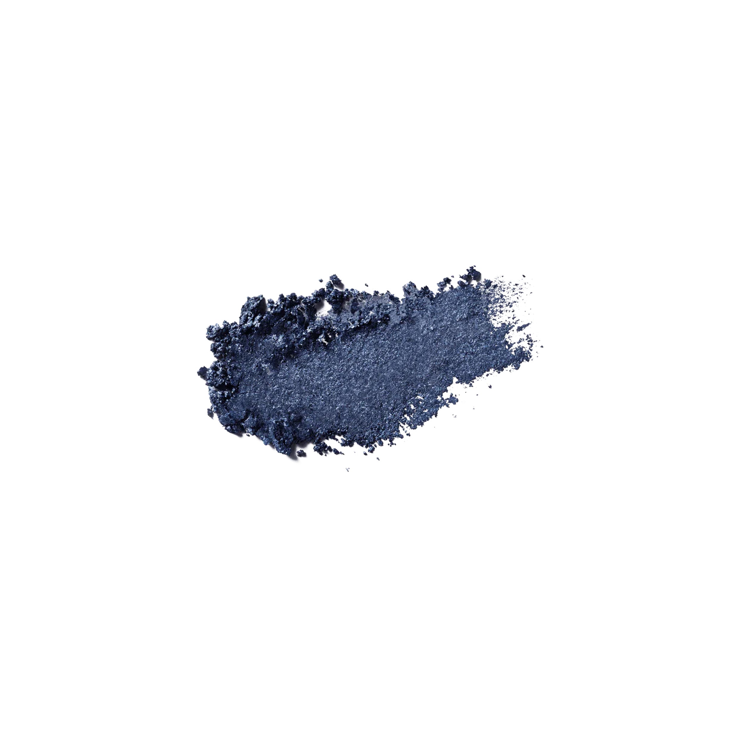 Blue Eyeshadow Swatch on plain white background