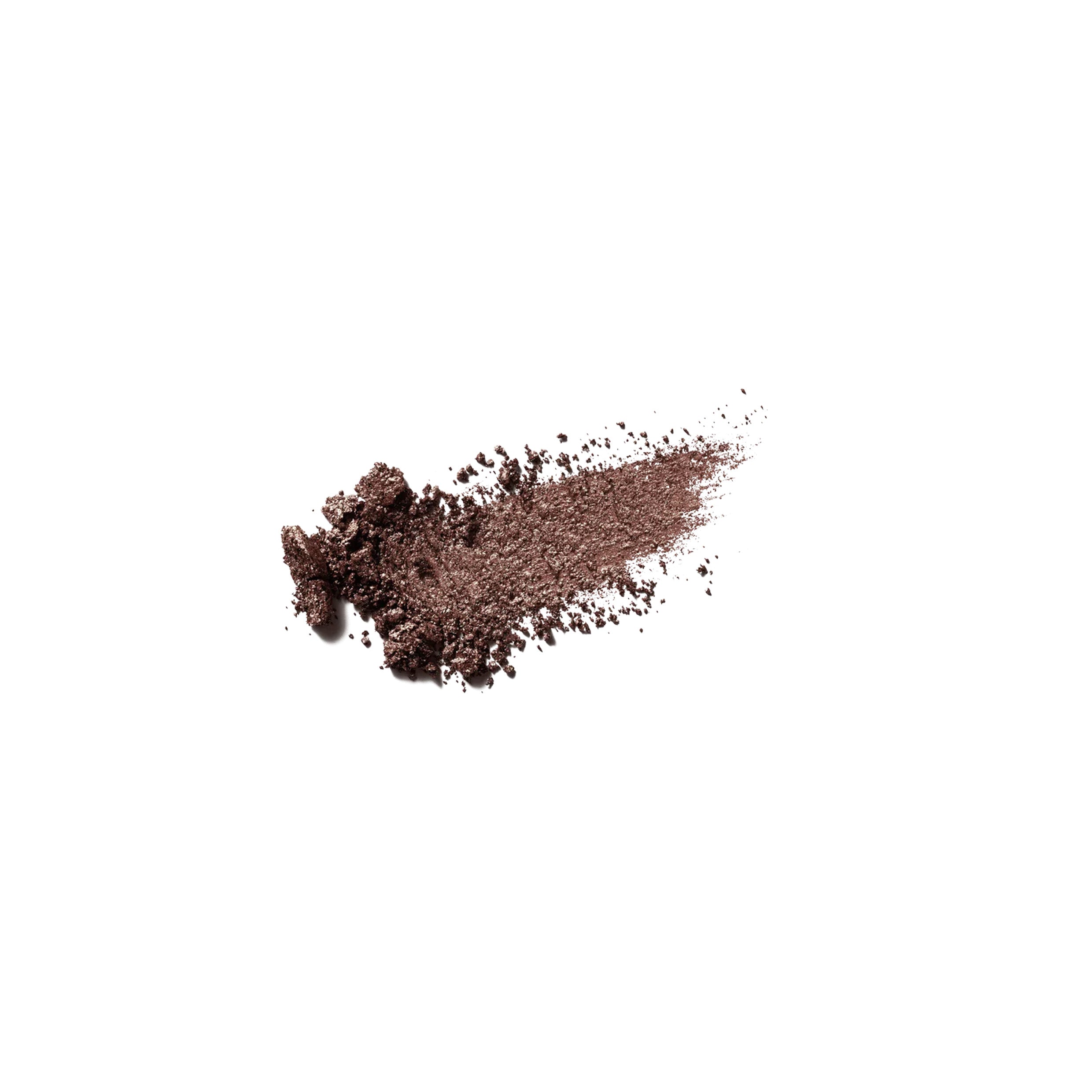 Shimmery eyeshadow swatch on white background