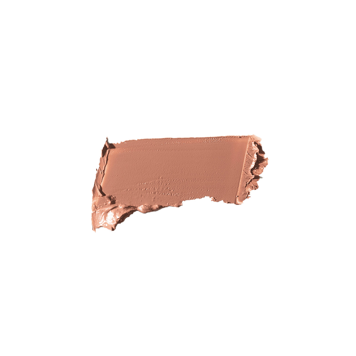 A nude pink lipstick swatch on a white background