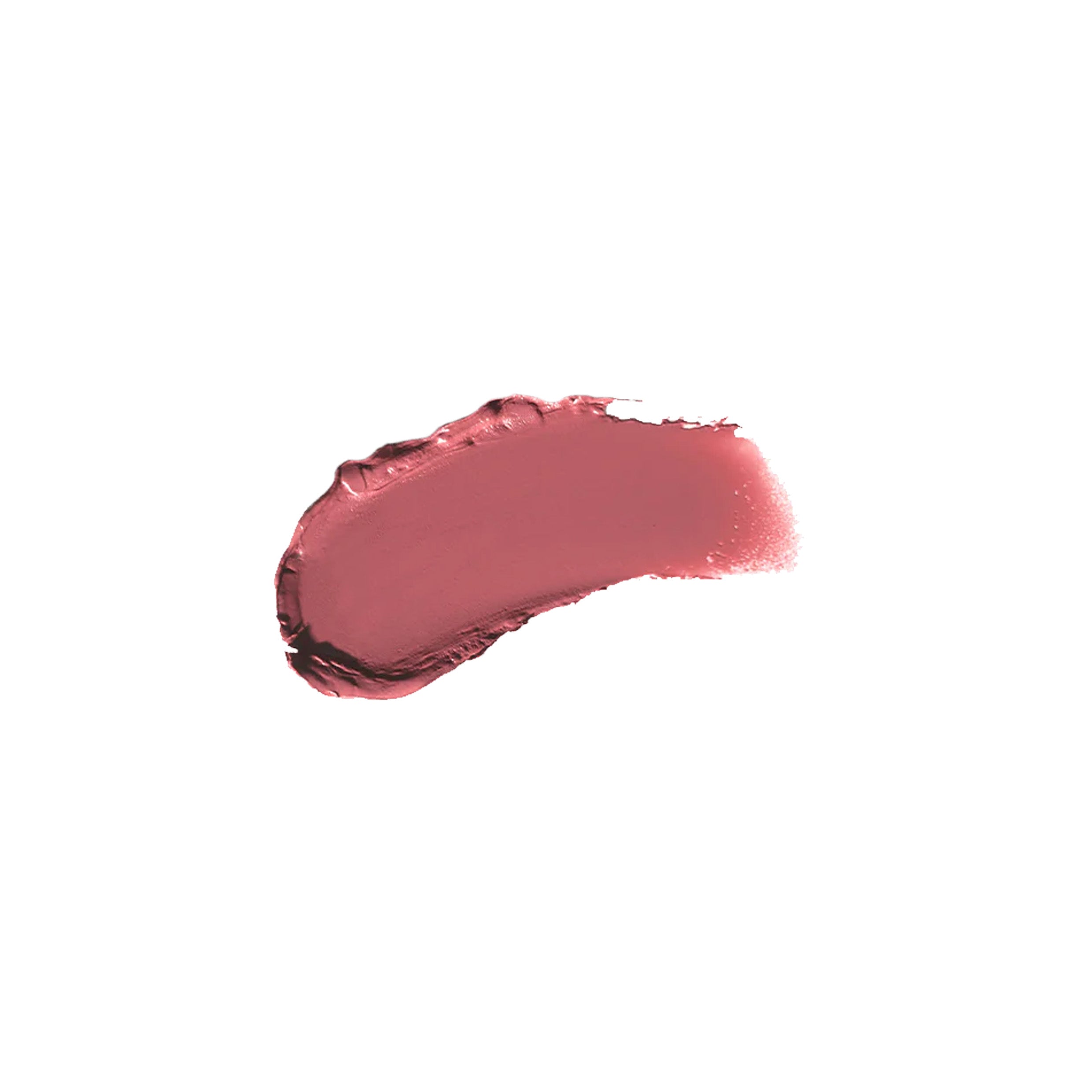 A lipstick swatch in a berry pink colour on a white background.
