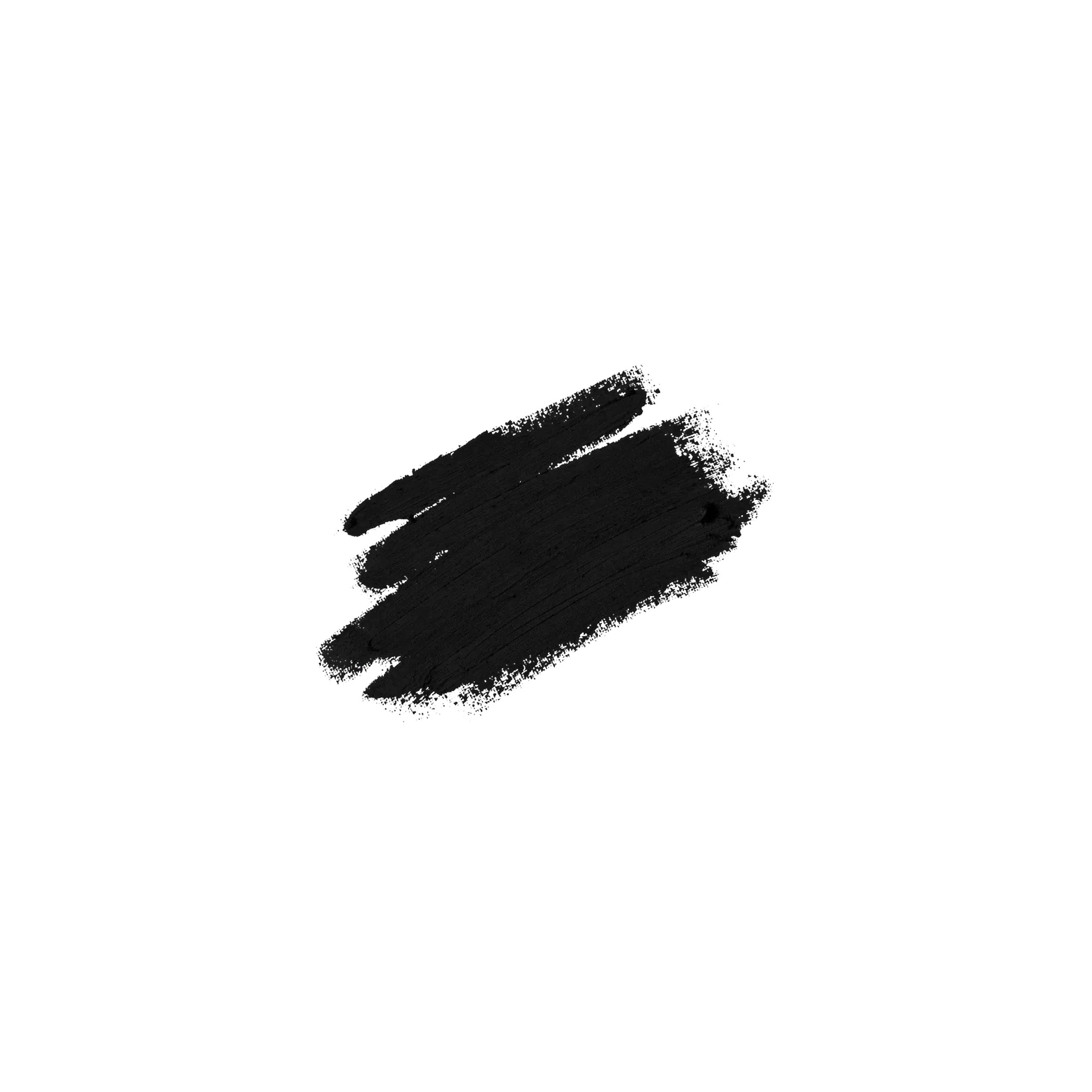 A colour swatch of Victoria Beckham Beauty Satin Kajal Liner in Black, on a white background.