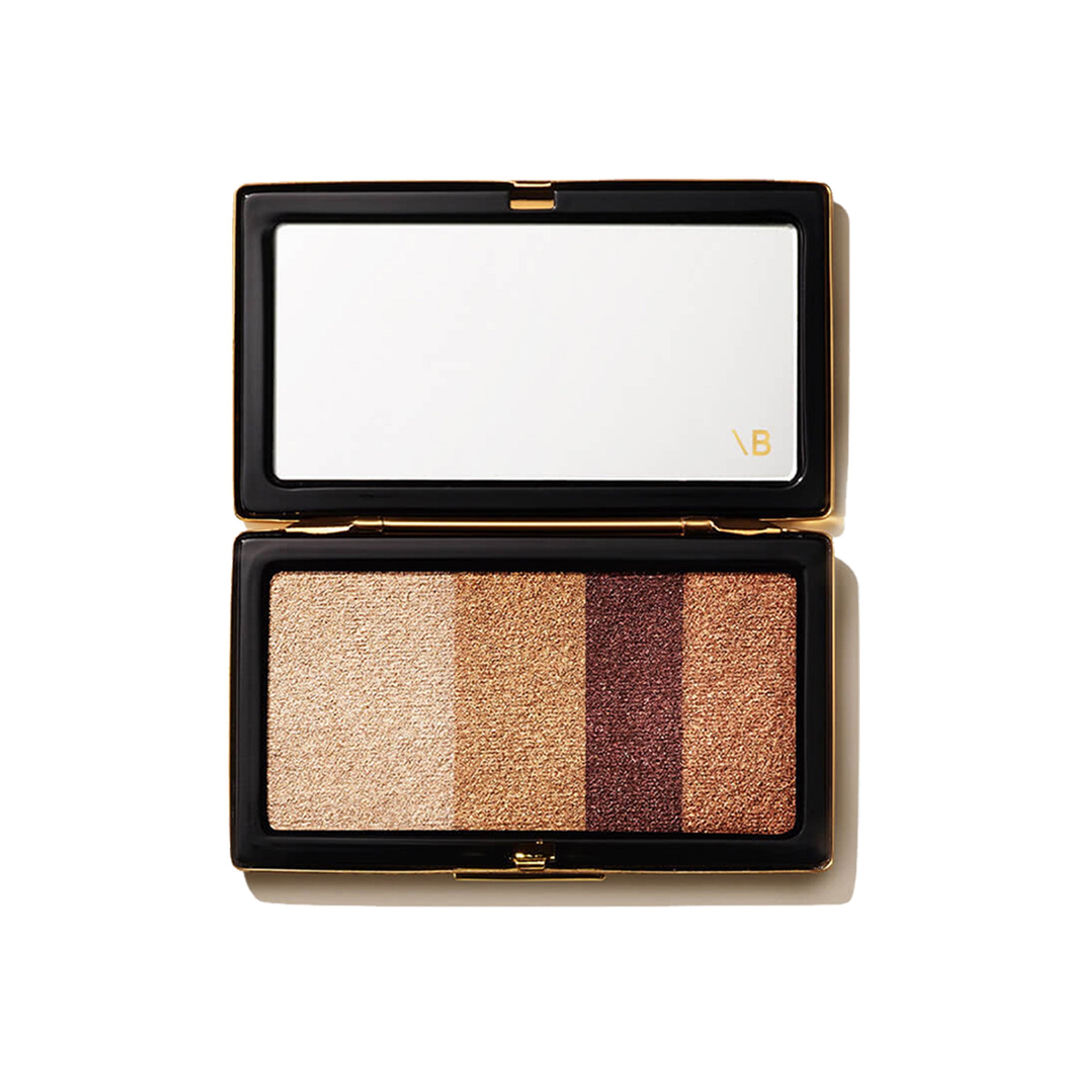A palette of four different shades of eye shadow in a combination of matte and satin finishes, inspired by Victoria's signature smoky eye, designed to shade, define, and illuminate the eye.