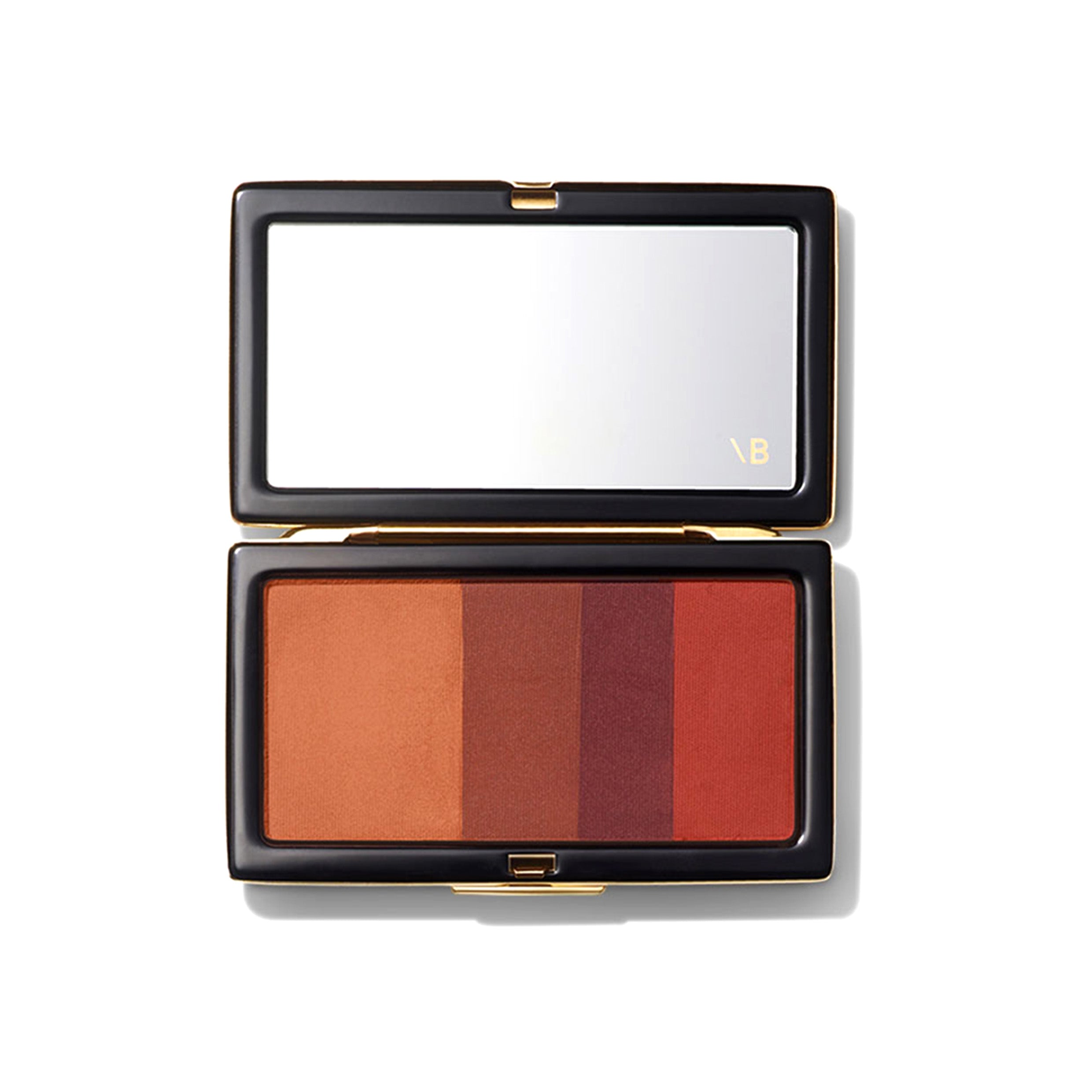 A palette of four different shades of eye shadow in a combination of matte and satin finishes, inspired by Victoria's signature smoky eye, designed to shade, define, and illuminate the eye.